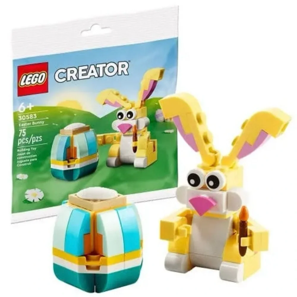 LEGO Bundle of 2 Sets: #30579 Easter Chick Egg and #30583 Easter Bunny, NEW